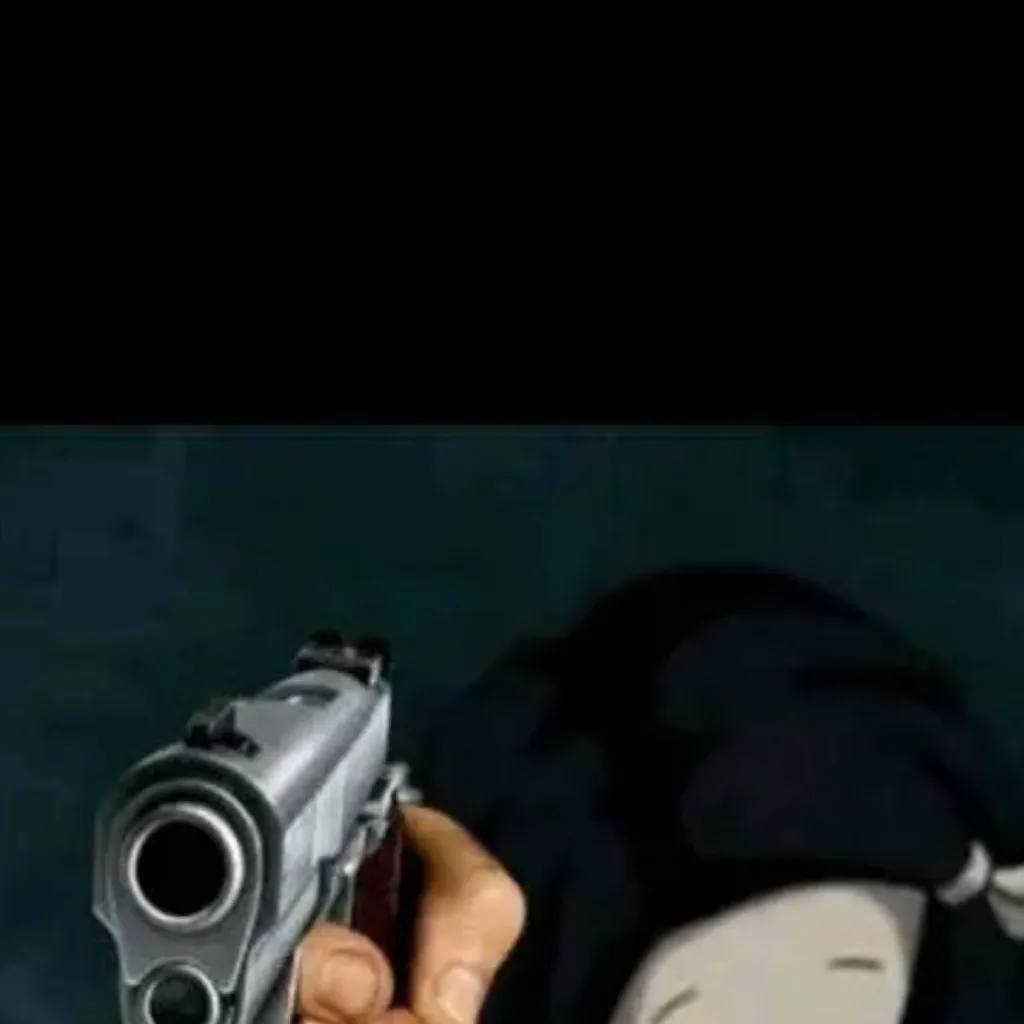 chat with ai character: Nezuko with a gun