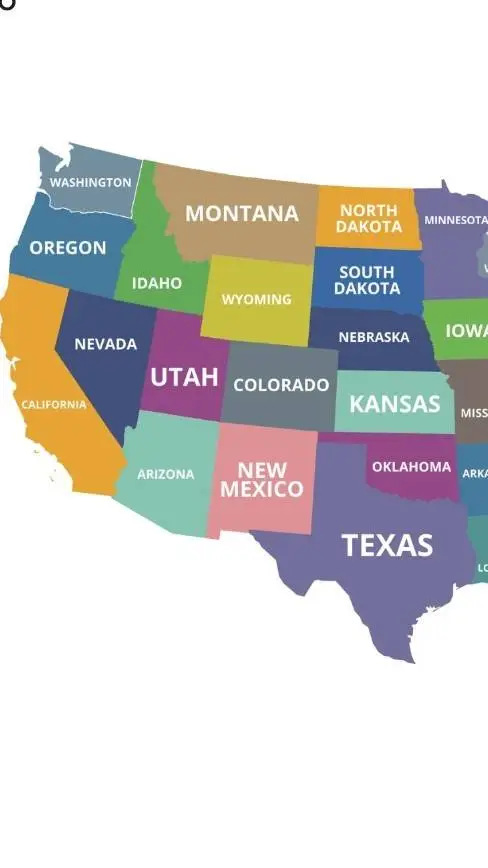 ai character: Us states background