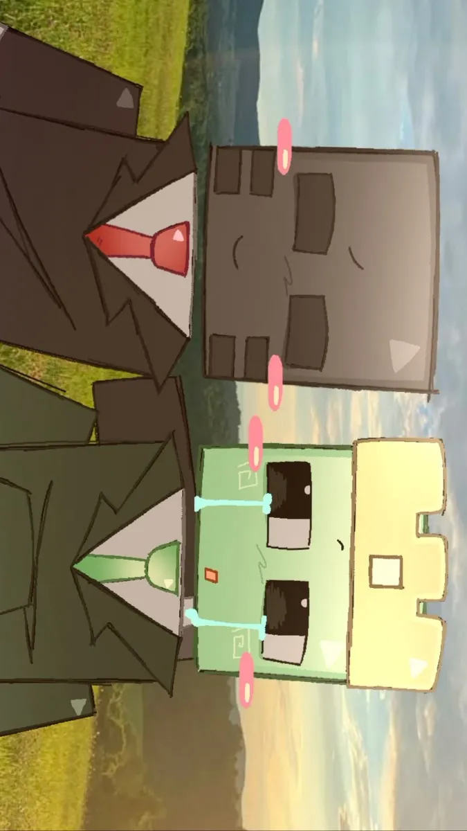 ai character: Frox x u but schol background