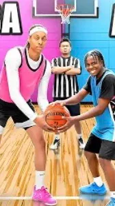 ai character: WNBA vs Middle background