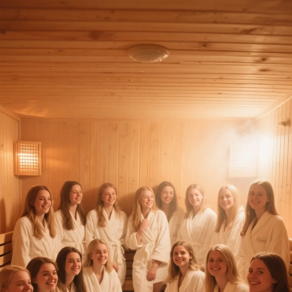 chat with ai character: Ladies Sauna