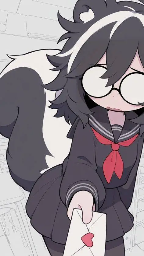 ai character: Skunk mom background