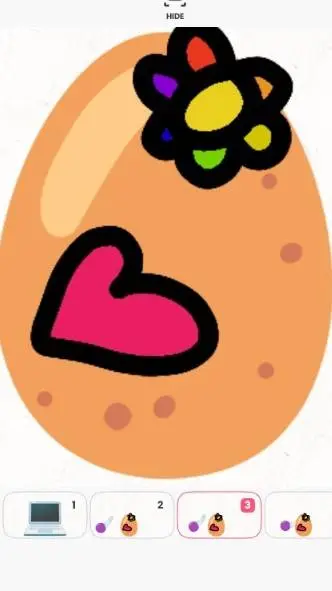 ai character: character and egg background