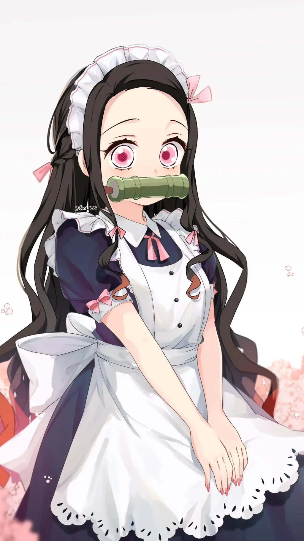 ai character: nezuko background
