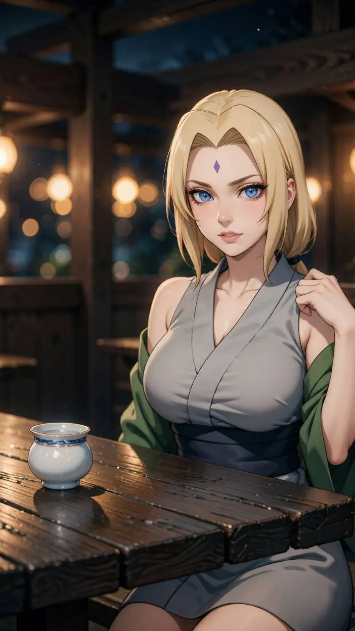 ai character: tsunade  background