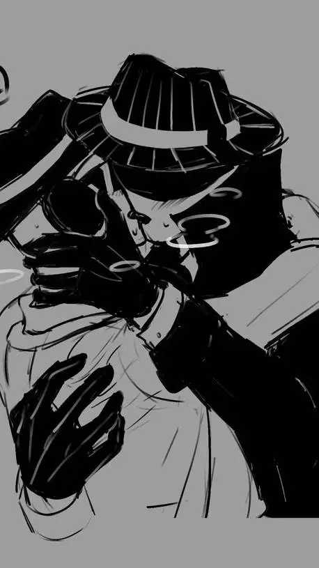 ai character: DOUBLEFEDORA background