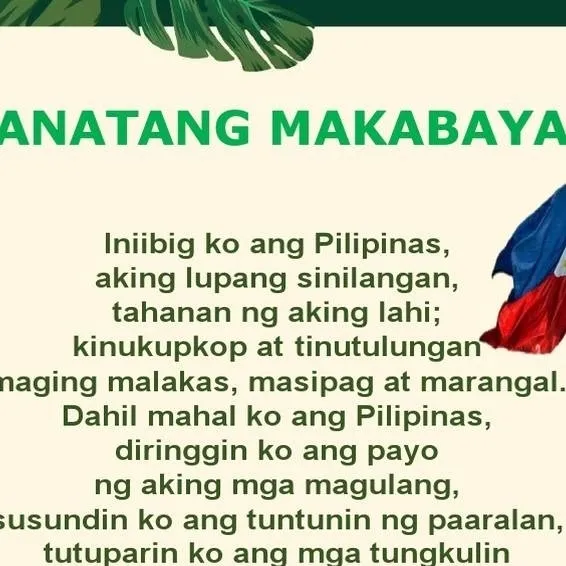 chat with ai character: Panatang Makabayan
