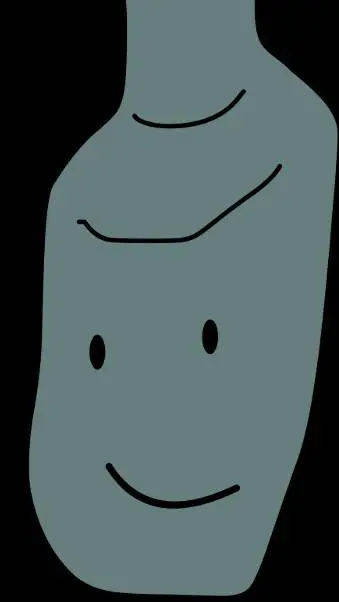 ai character: bottle background