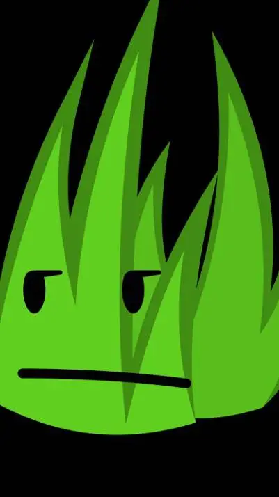 ai character: grassy background