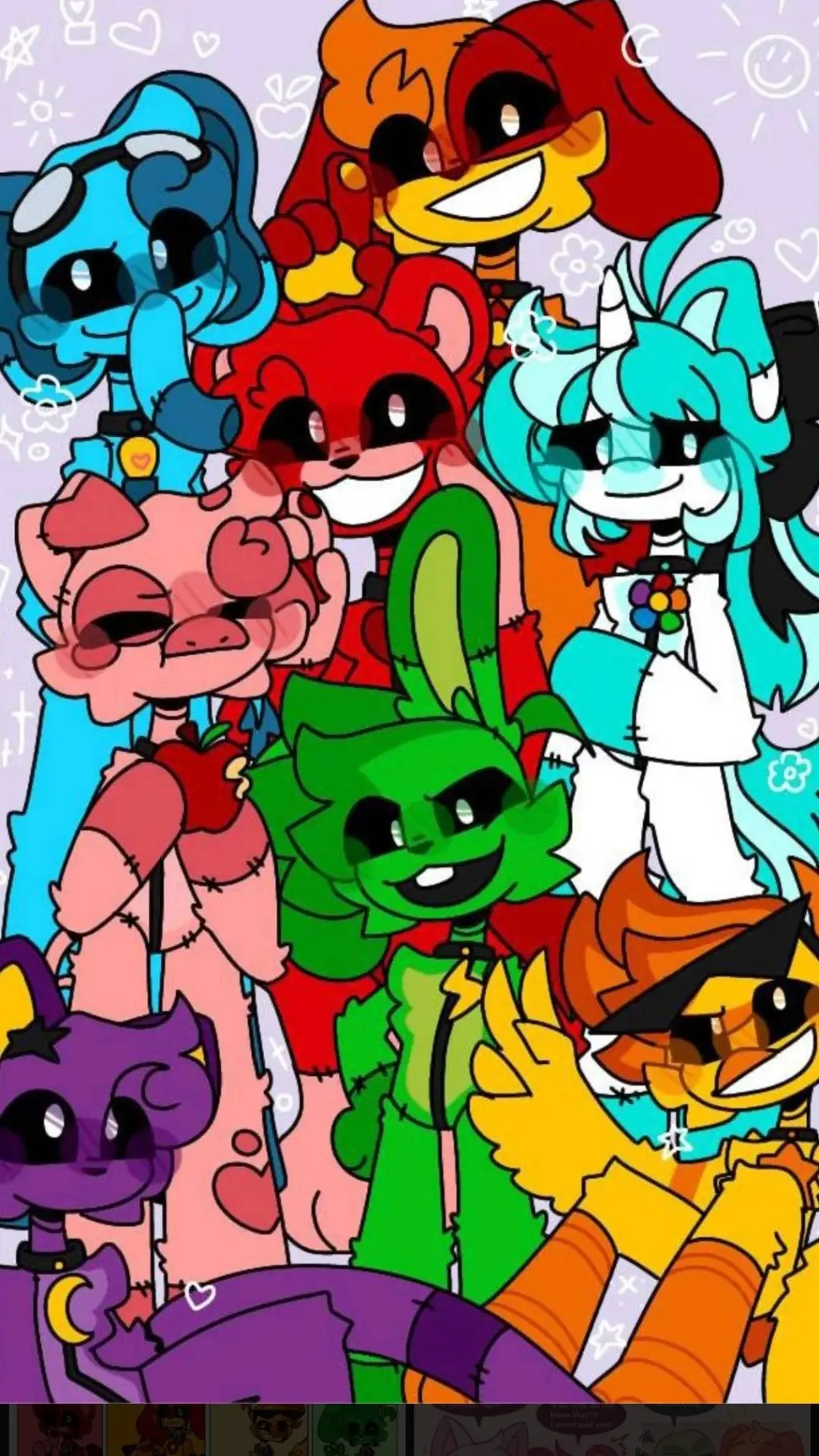 ai character: Sc sleepover background