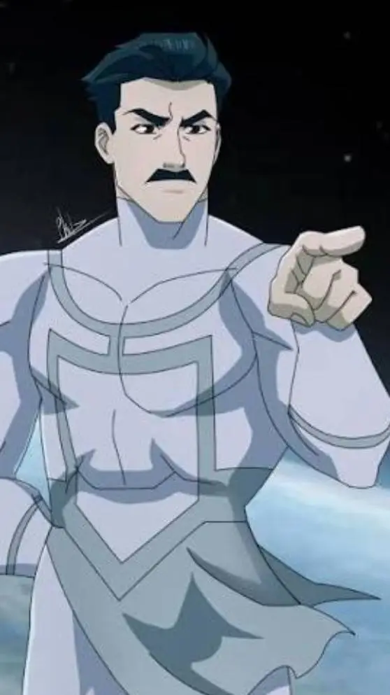 ai character: mustache mark background