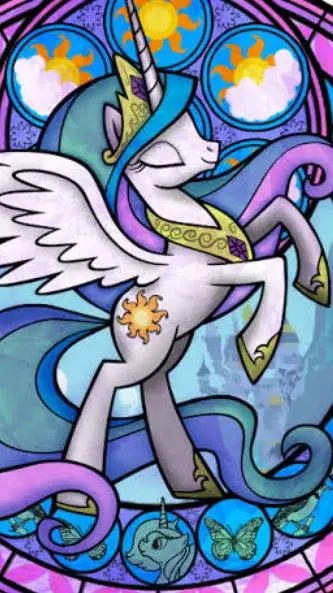 ai character: PRINCESS CELESTIA background
