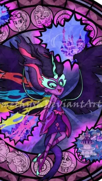 ai character: MIDNIGHT SPARKLE background