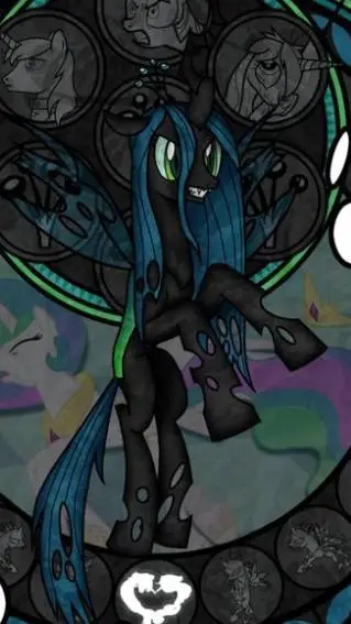 ai character: QUEEN CHRYSALIS background