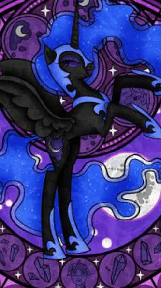 ai character: 🖤NIGHTMARE MOON🖤 background