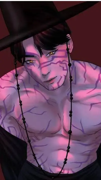 ai character: Jinu(demon form) background