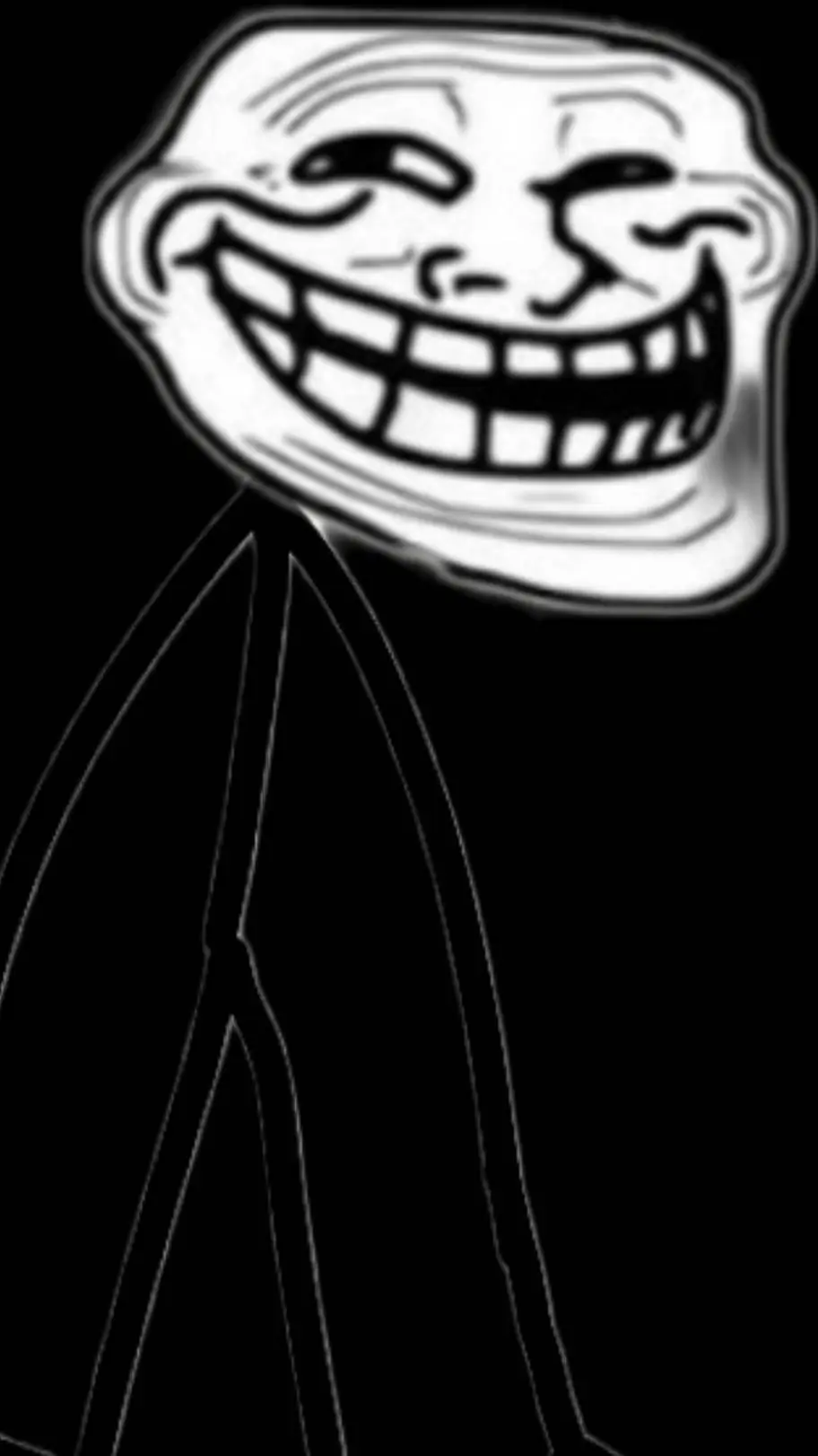 ai character: troll face background