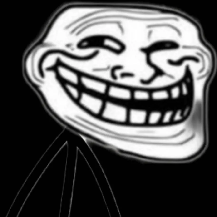chat with ai character: troll face