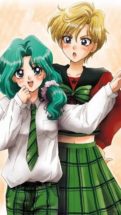 ai character: Haruka and michiru background