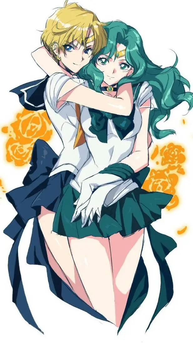 ai character: Haruka and michiru background