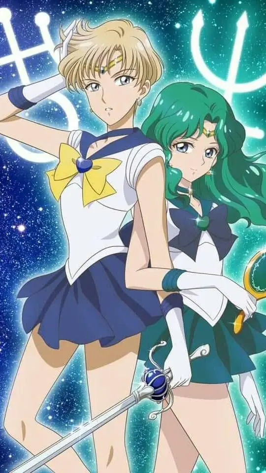 ai character: Haruka y Michiru 😍 background