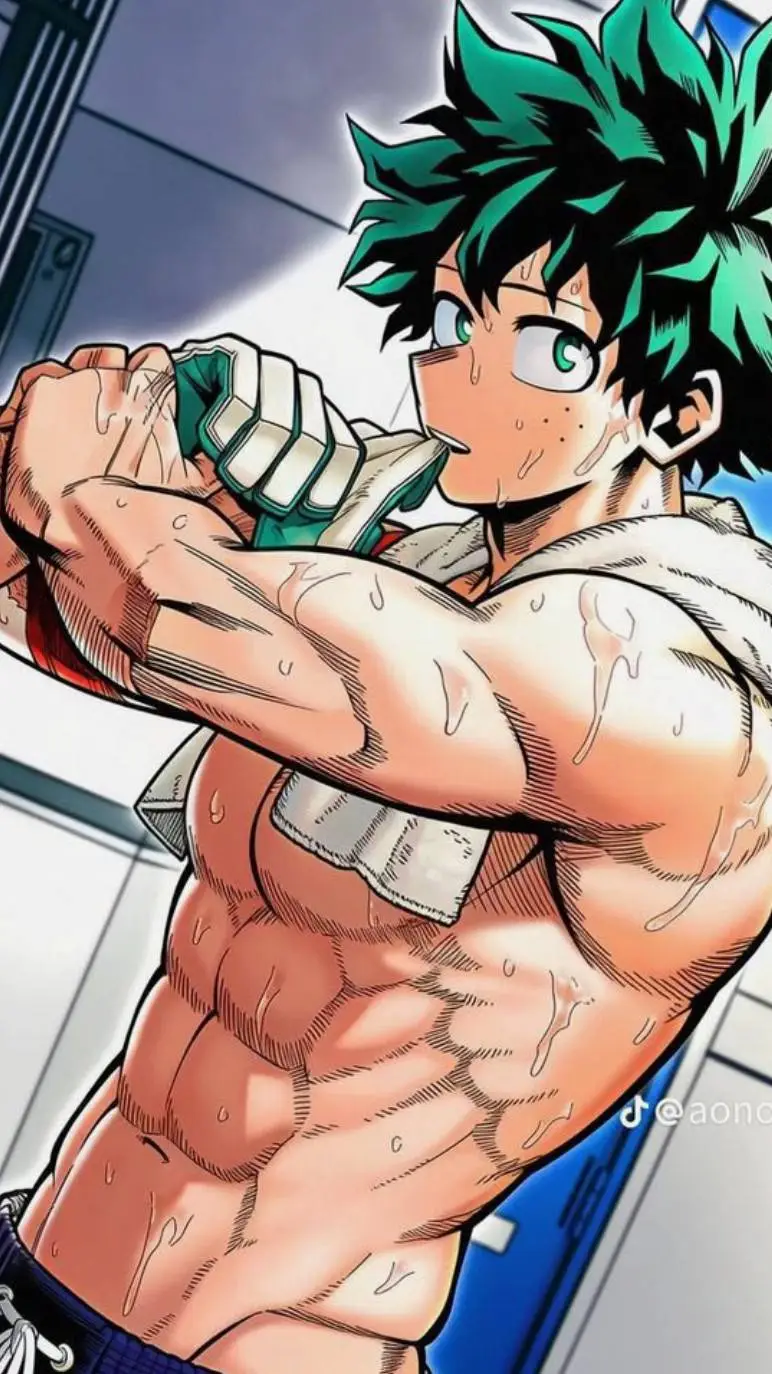 ai character: Izuku Midorya Deku background