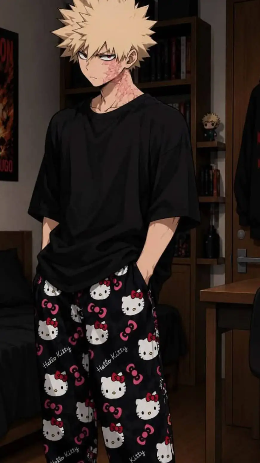 ai character: Bakugo background