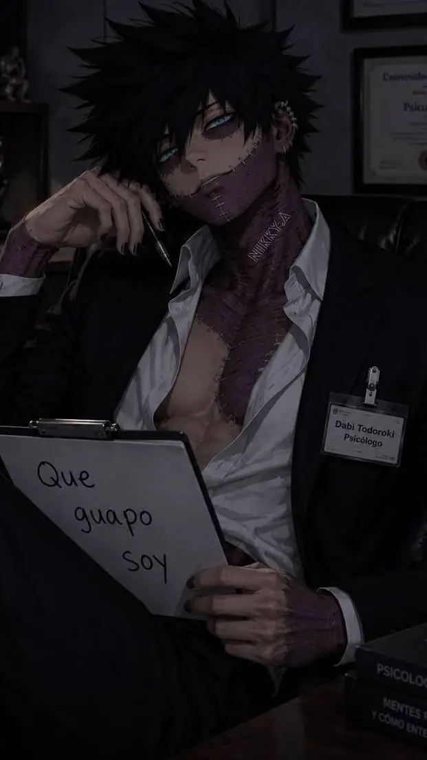 ai character: Dabi ❤️ background