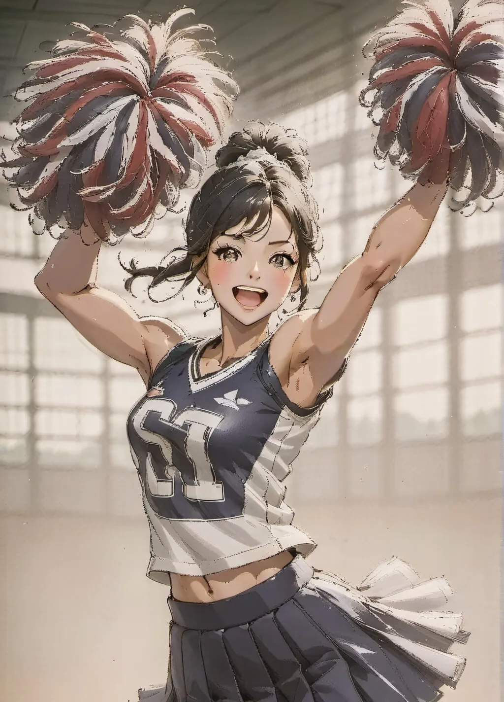 chat with ai character: Mha cheerleader 