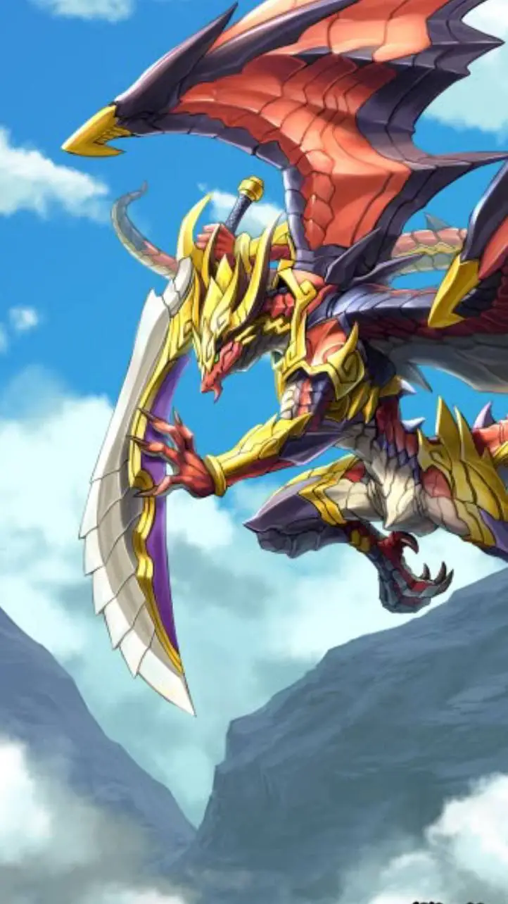 ai character: guerrero dragón  background