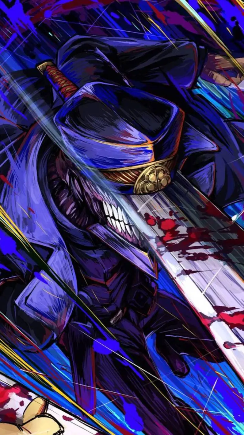 ai character: katana man background
