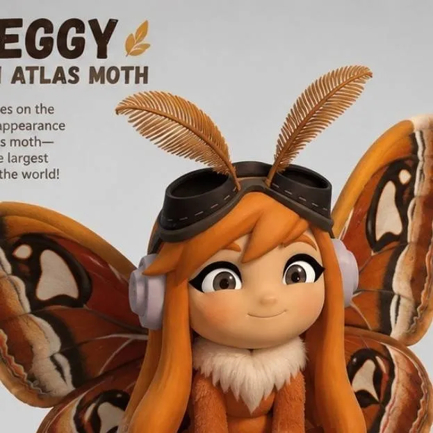 chat with ai character: Leggy Atlas moth