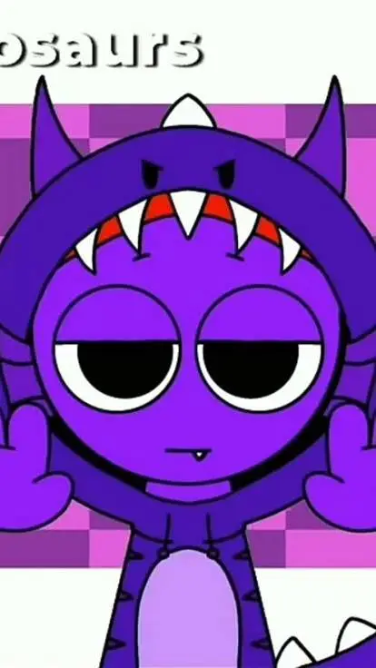 ai character: durple background