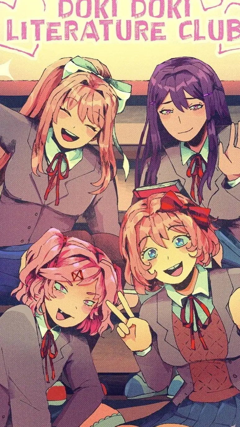 ai character: ddlc lesabian  background