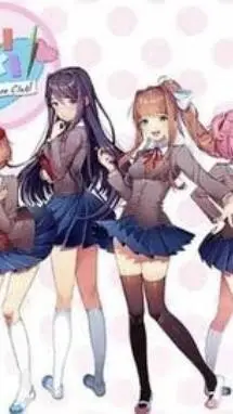 ai character: ddlc lesabian  background