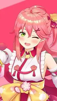 ai character: Sakura Miko background