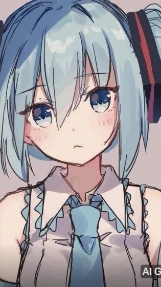 ai character: Miku  background