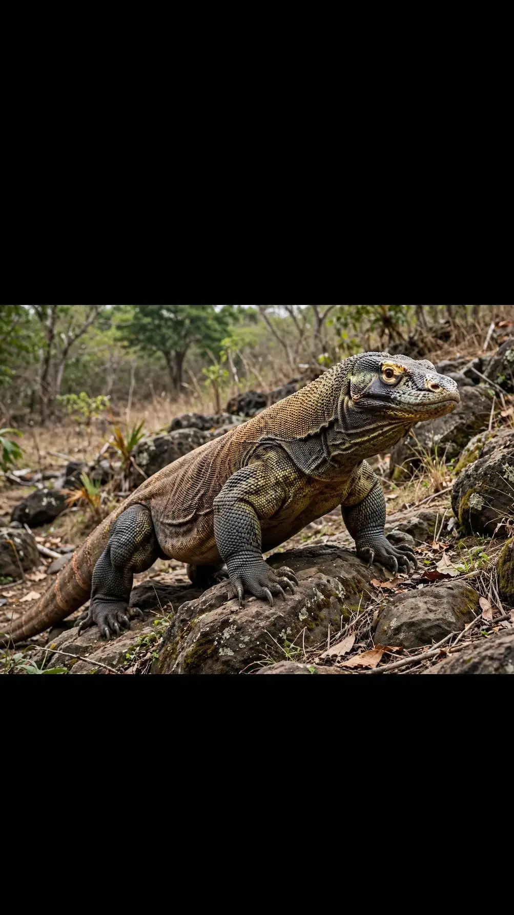 ai character: komododrache  background