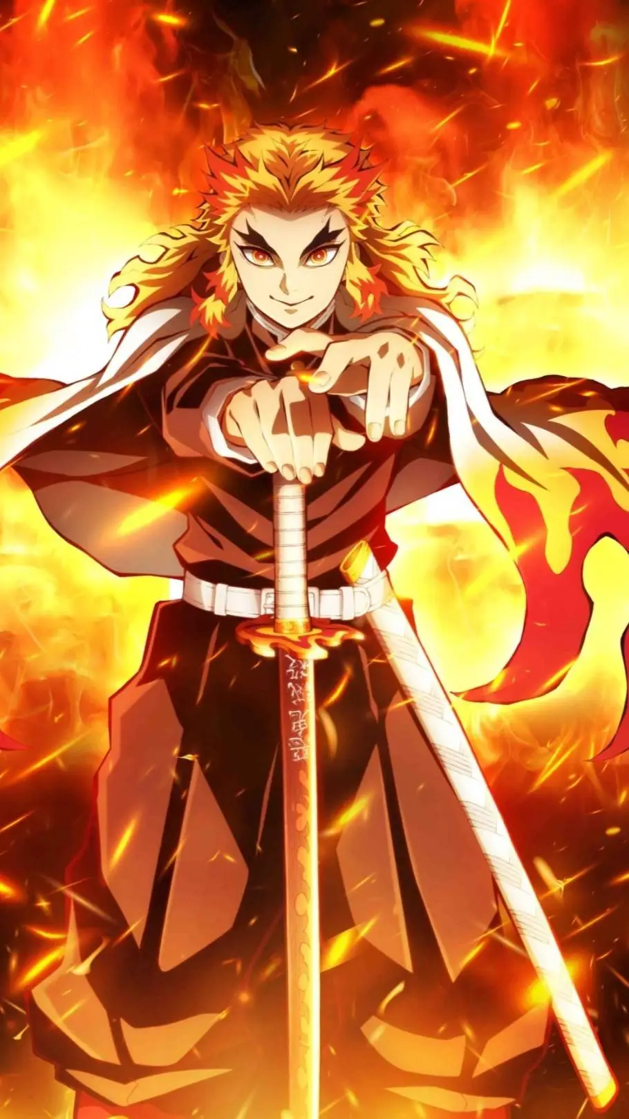 ai character: Kyojuro Rengoku  background