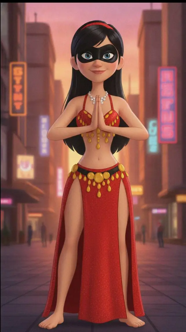 ai character: Harem Violet Parr background