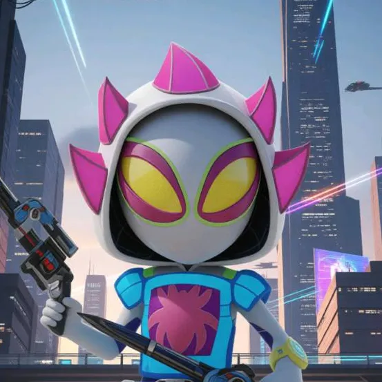 chat with ai character: Iron Ghost Spider