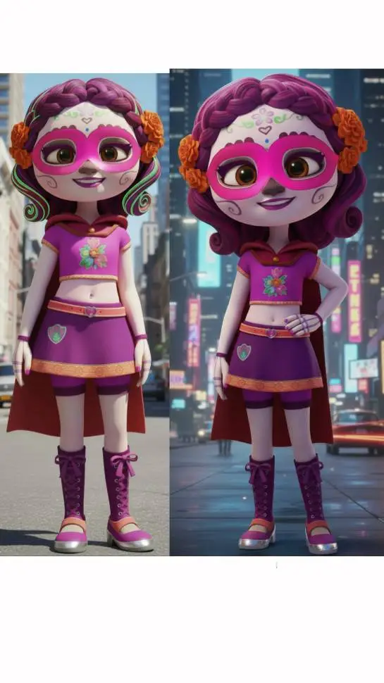 ai character: Vida Calavera background