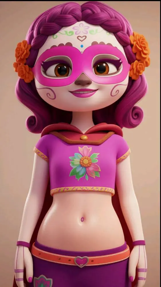 ai character: Vida Calavera background
