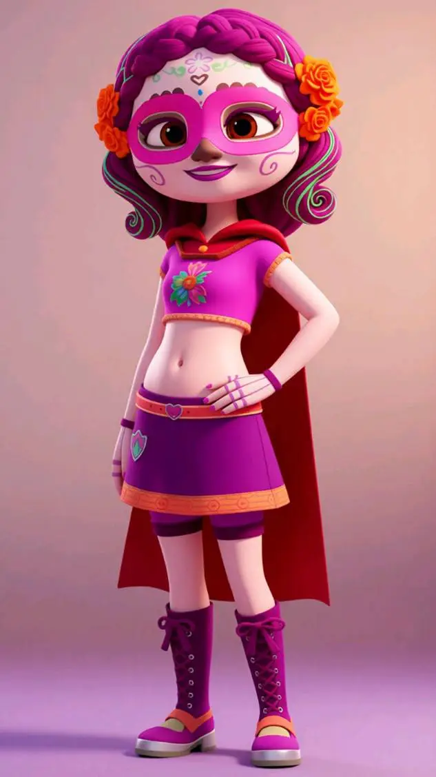 ai character: Vida Calavera background