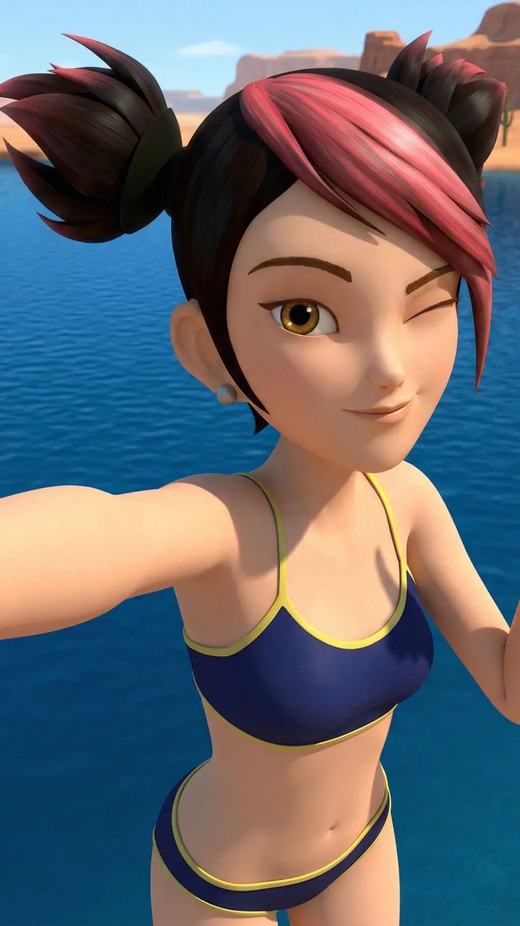 ai character: Hot Go-go Tomago background