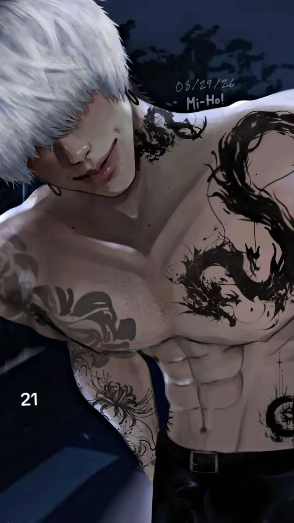 ai character: Si-woo  background