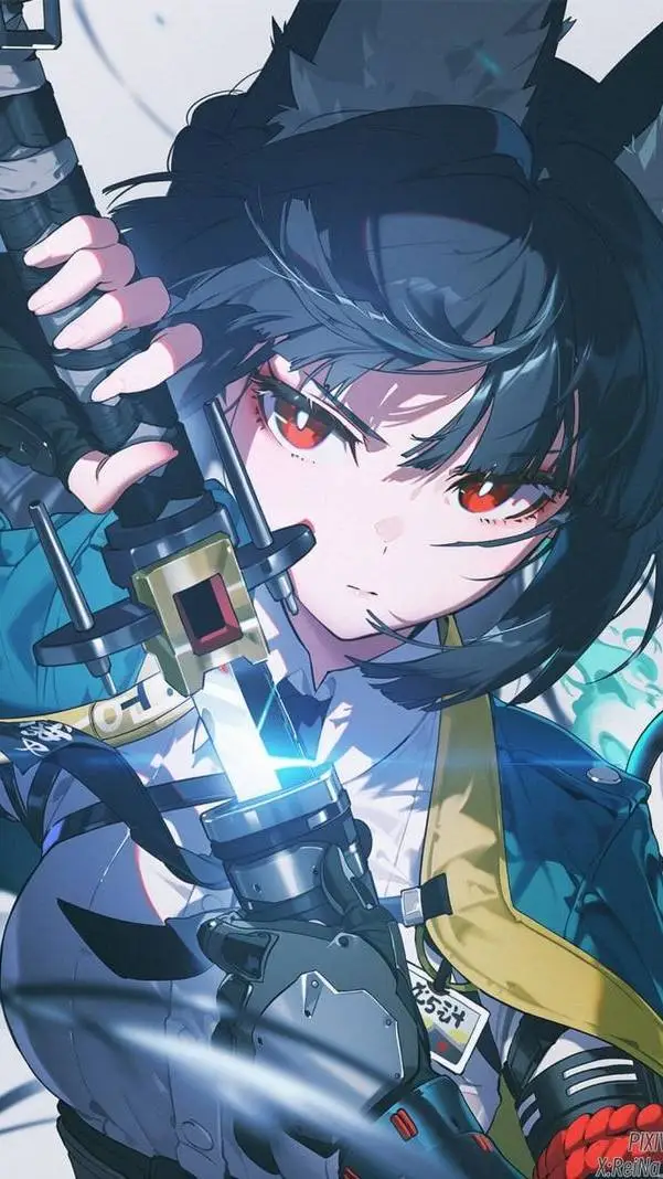 ai character: Hoshimi miyabi background
