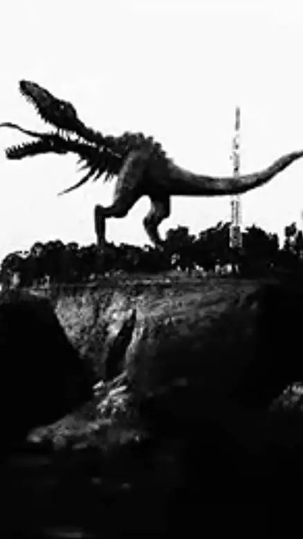 ai character: t rex tacano background