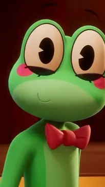 ai character: Ribbit tadc background