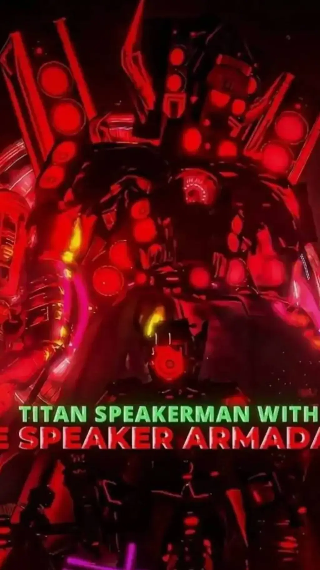 ai character: Titan speakerman  background